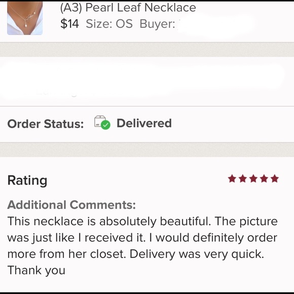 Pearl Leaf Necklace - Picture 2 of 2
